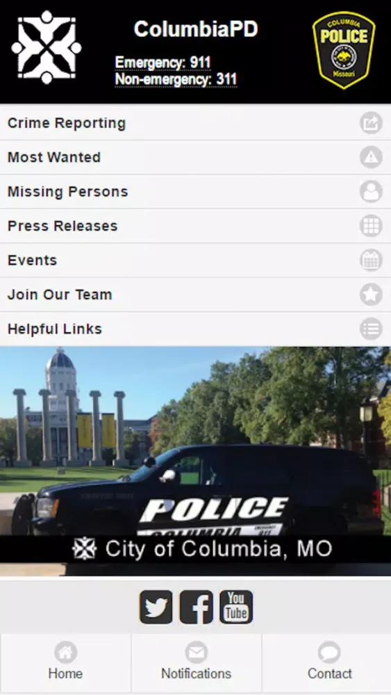 Capturas de pantalla de ColumbiaPD