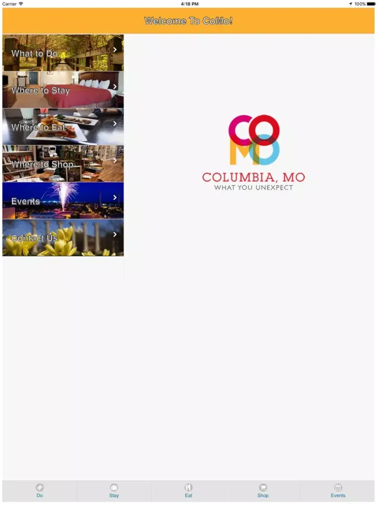 تصاویر VisitColumbiaMO iPad 