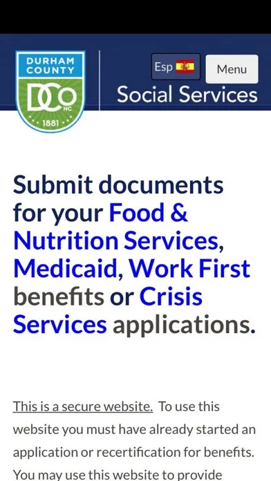 Durham DSS Mobile App スクリーンショット
