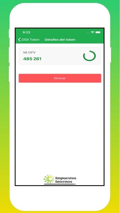 Capturas de pantalla de DGII Token