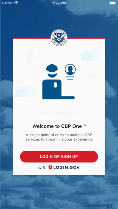 Скриншоты CBP One