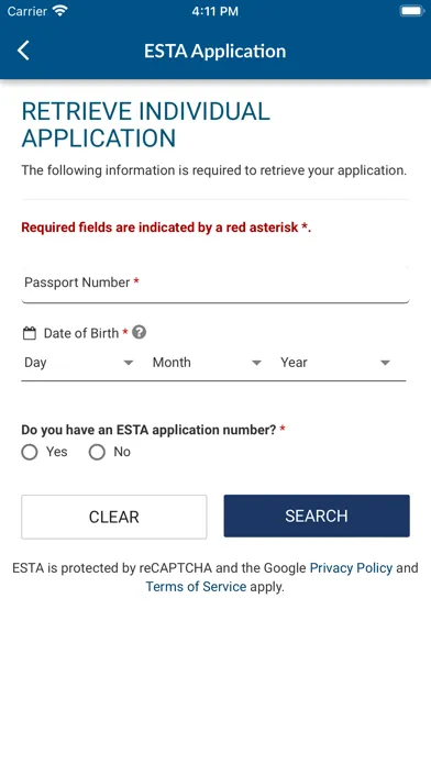 Zrzuty ekranu ESTA Mobile