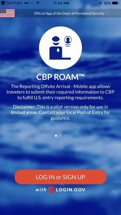 Captures d'écran de CBP ROAM