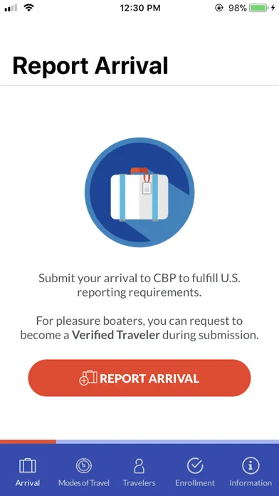 Captures d'écran de CBP ROAM