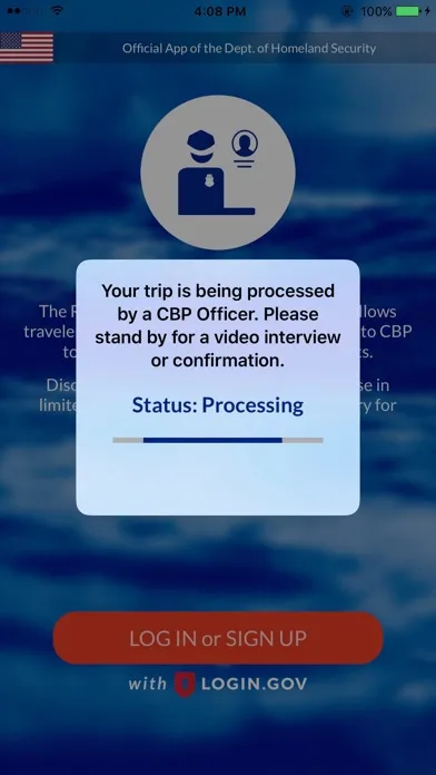 Captures d'écran de CBP ROAM