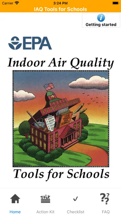 Tangkapan skrin EPA Indoor Air Quality Schools