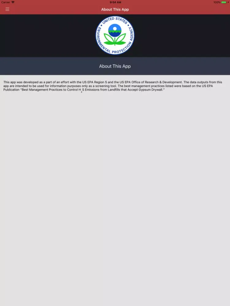 EPA H2S Calculator iPad 应用截图