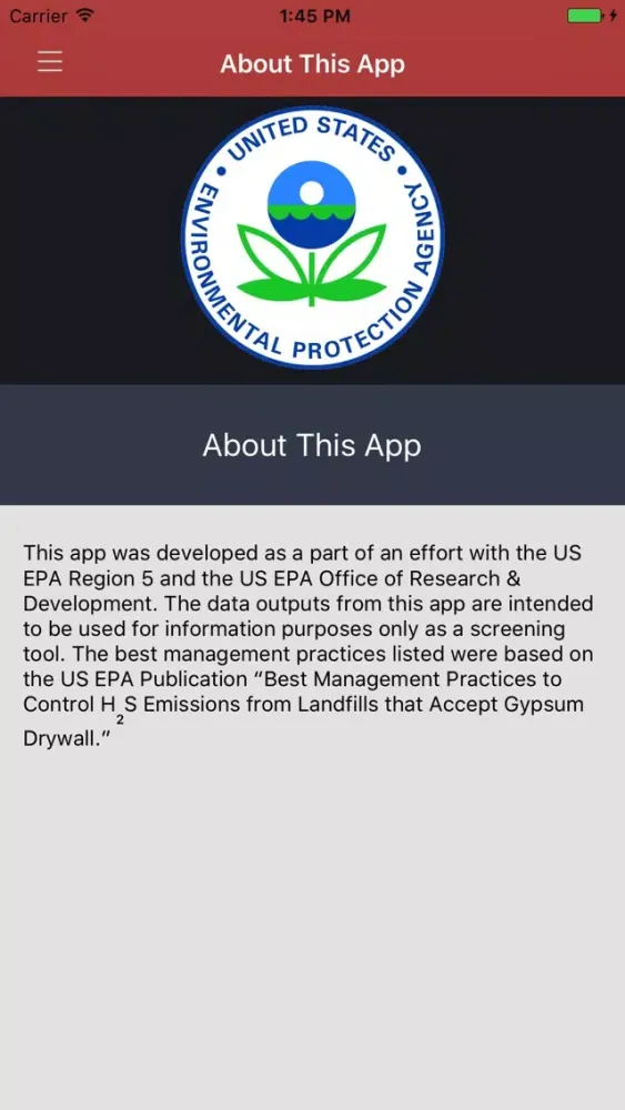 EPA H2S Calculator应用截图