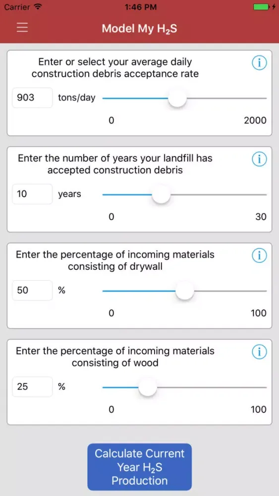 EPA H2S Calculator应用截图