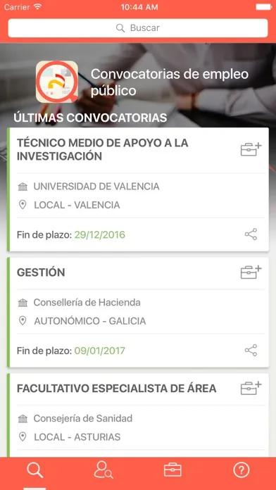 Empleo Público Ekran Görüntüleri