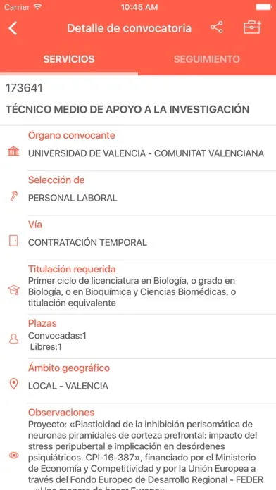 Empleo Público Ekran Görüntüleri