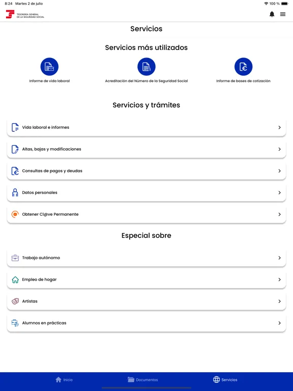 تصاویر Importass Seguridad Social iPad 
