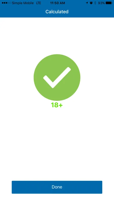 Zrzuty ekranu FDA Age Calculator