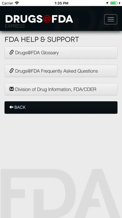 Drugs@FDA Express Ekran Görüntüleri