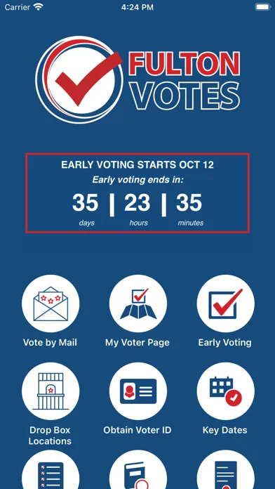 Ảnh chụp màn hình của Fulton County Votes