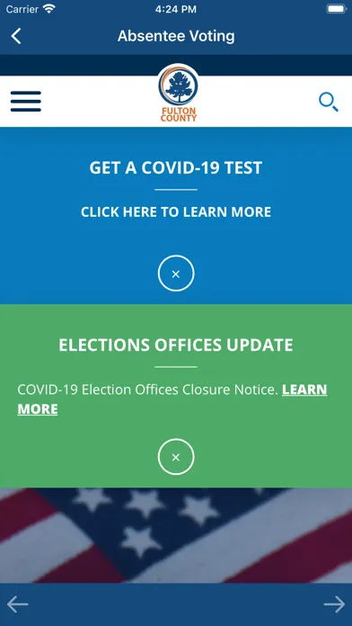 Ảnh chụp màn hình của Fulton County Votes