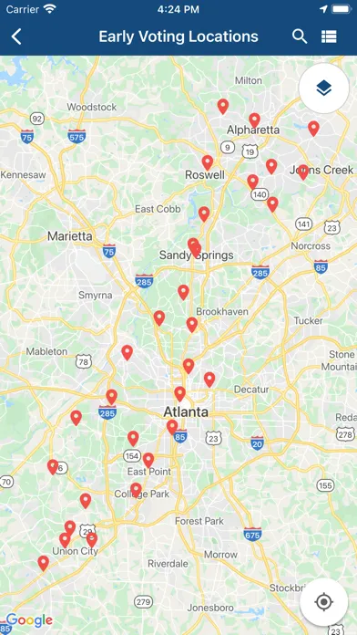 Ảnh chụp màn hình của Fulton County Votes