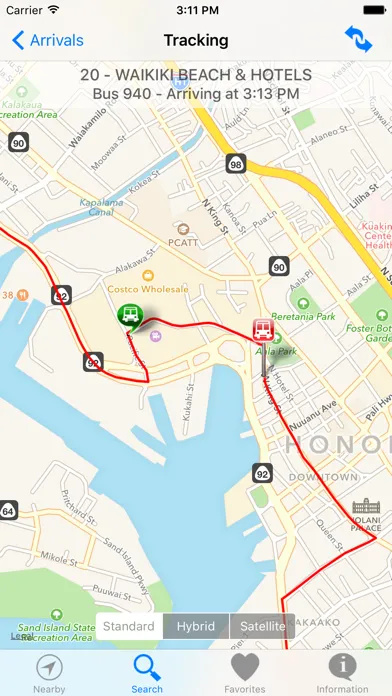 Скриншоты DaBus2 - The Oahu Bus App