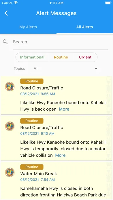 HNL Info Screenshots