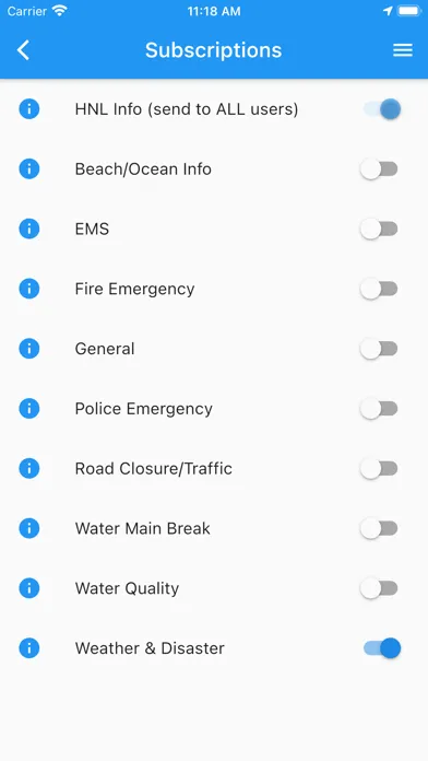 HNL Info Screenshots