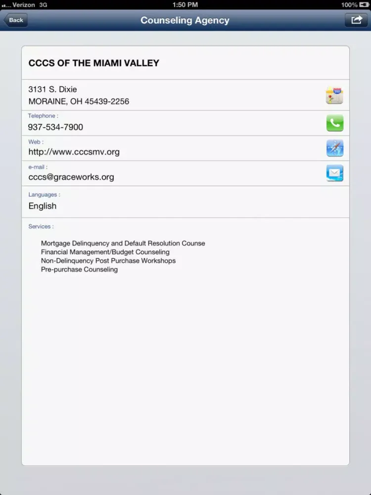 Скриншоты HUD Counselor Locator iPad 