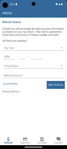 IRS2Go Ekran Görüntüleri