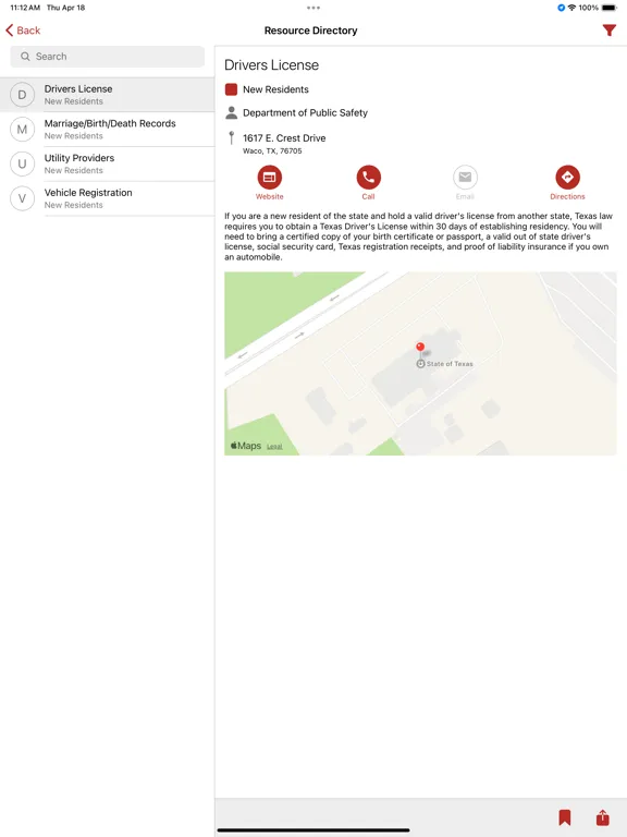 McLennan County, TX iPad  سکرین شاٹس