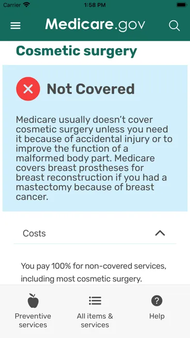 What's covered स्क्रीनशॉट