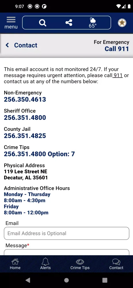 Morgan County AL Sheriff Screenshots