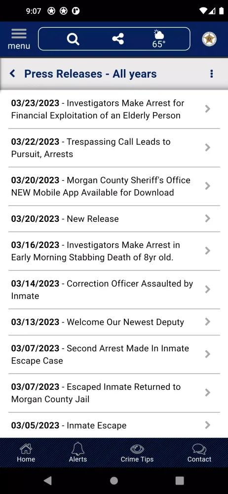 Morgan County AL Sheriff Screenshots