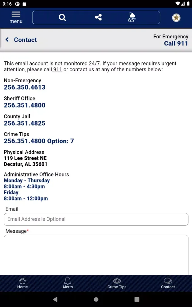 Morgan County AL Sheriff Screenshots