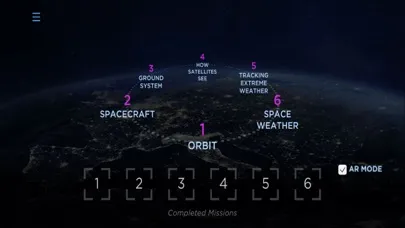 Captures d'écran de WeatherSats AR