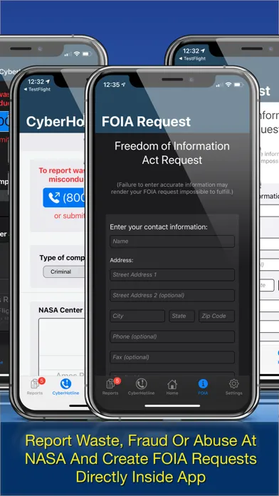 NASA OIG Mobile Screenshots