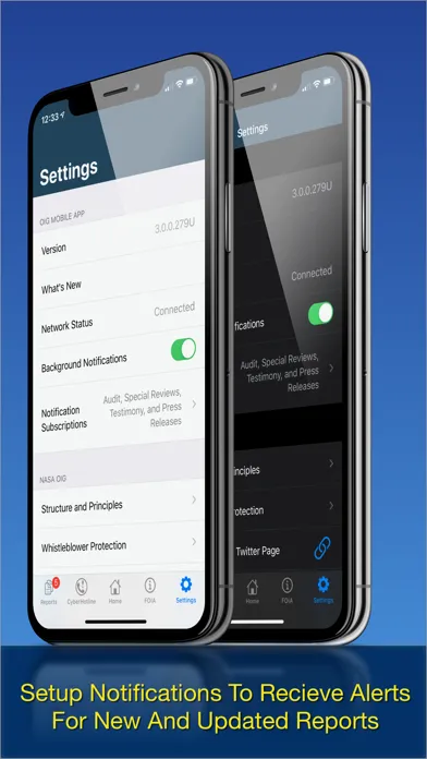 NASA OIG Mobile Screenshots