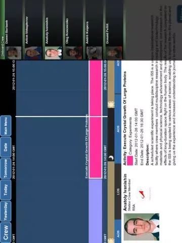 Zrzuty ekranu ISSLive iPad 