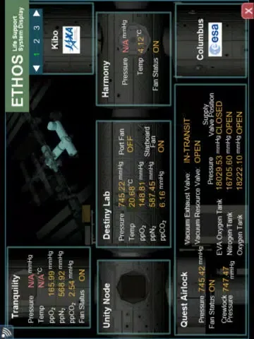 Zrzuty ekranu ISSLive iPad 