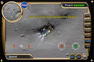 Tangkapan skrin NASA Lunar Electric Rover Simulator