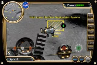 Tangkapan skrin NASA Lunar Electric Rover Simulator