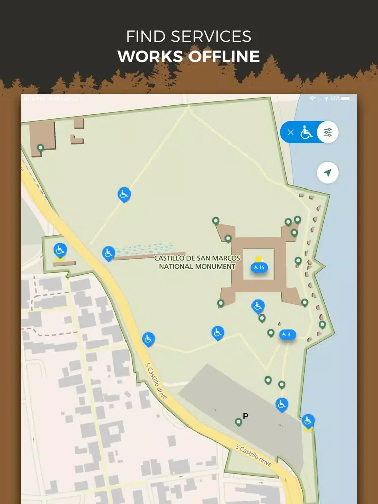 ภาพหน้าจอของ NPS Castillo de San Marcos iPad 