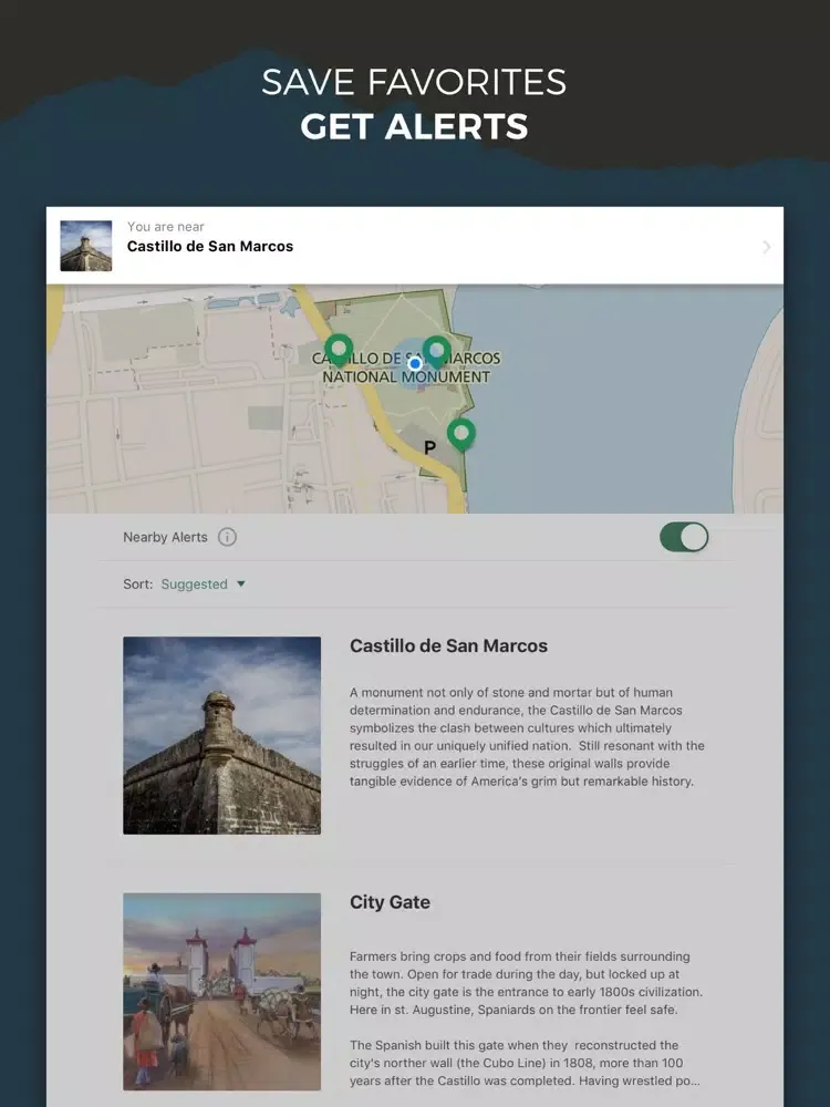 ภาพหน้าจอของ NPS Castillo de San Marcos iPad 