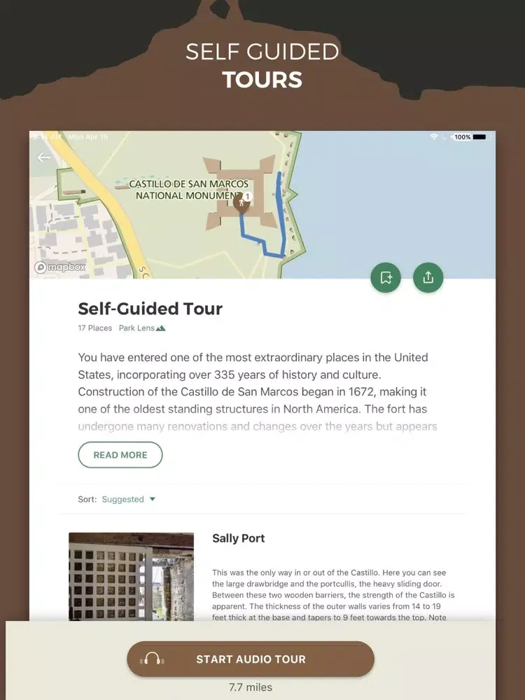 ภาพหน้าจอของ NPS Castillo de San Marcos iPad 