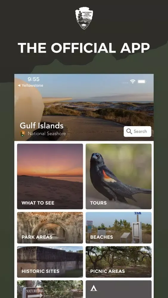 Capturas de tela do NPS Gulf Islands