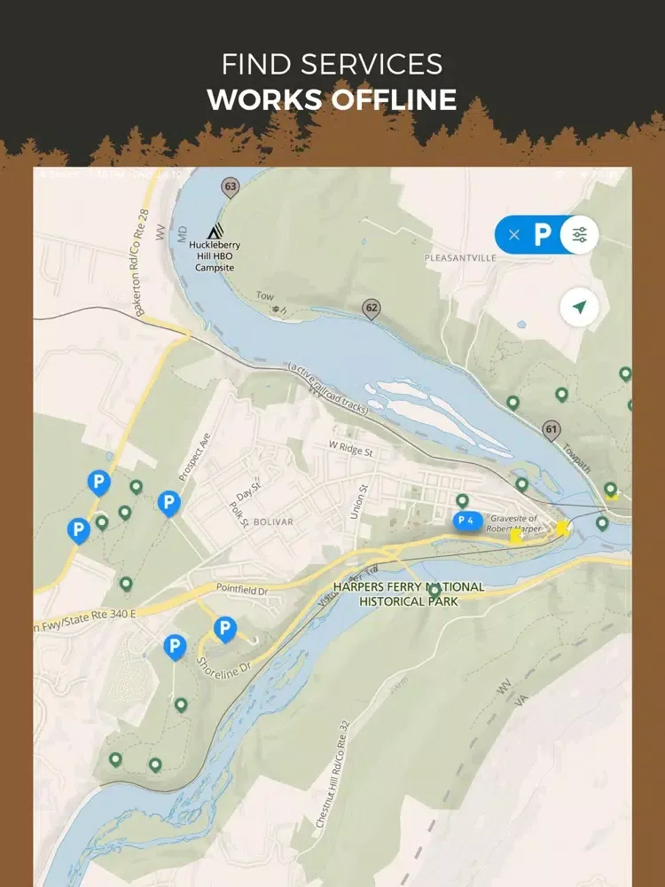 NPS Harpers Ferry iPad  スクリーンショット