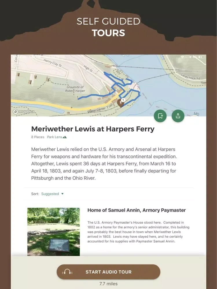NPS Harpers Ferry iPad  スクリーンショット