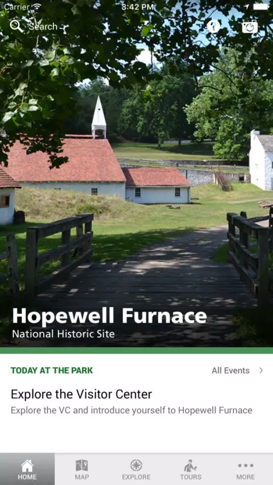 Capturas de tela do NPS Hopewell Furnace National Historic Site