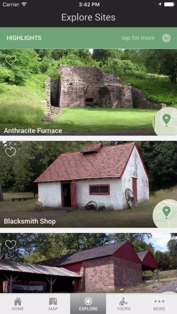 Capturas de tela do NPS Hopewell Furnace National Historic Site