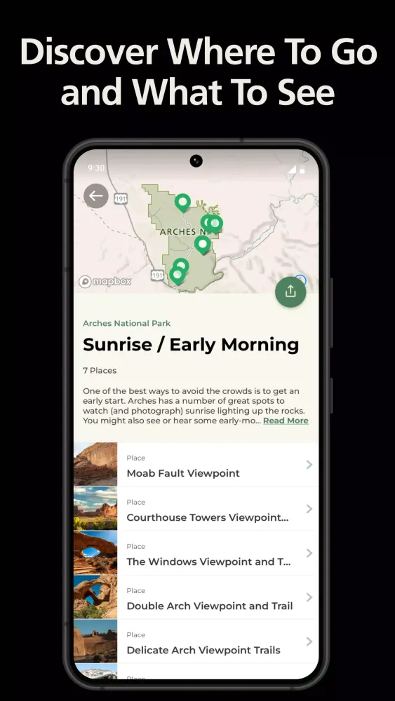 Capturas de pantalla de National Park Service