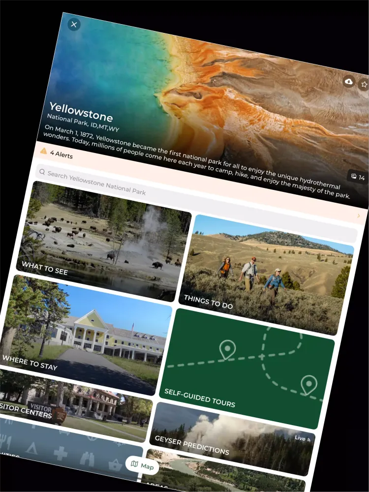 Capturas de pantalla de National Park Service