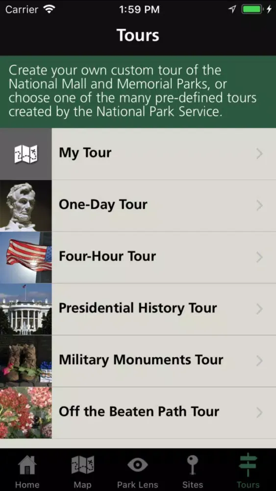 NPS National Mall سکرین شاٹس