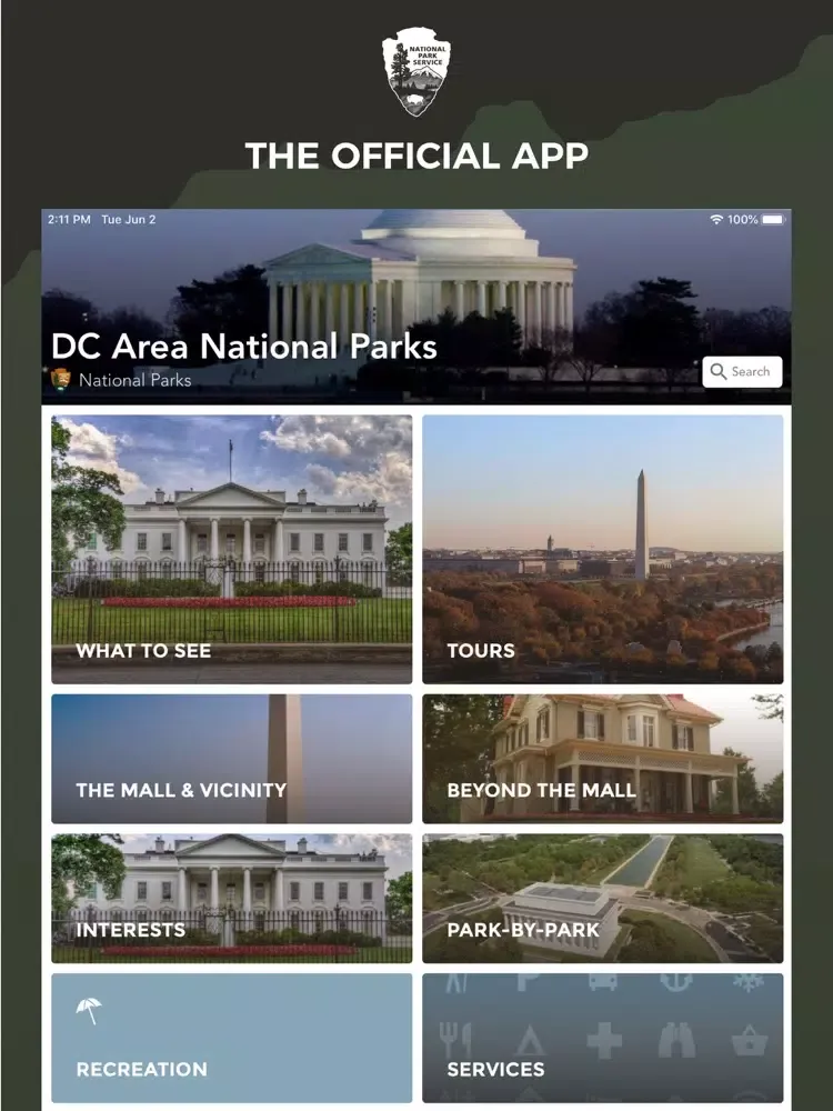 DC Area National Parks iPad  Ekran Görüntüleri